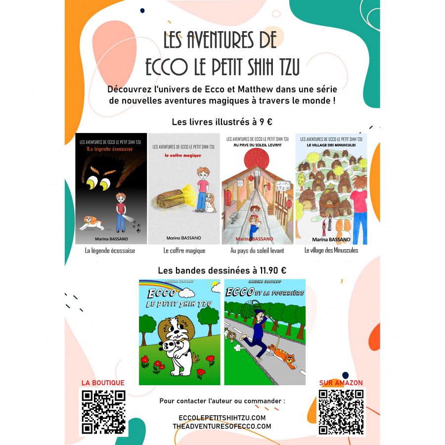 Flyer Les aventures de Ecco - Livres et créations pour hypersensibles