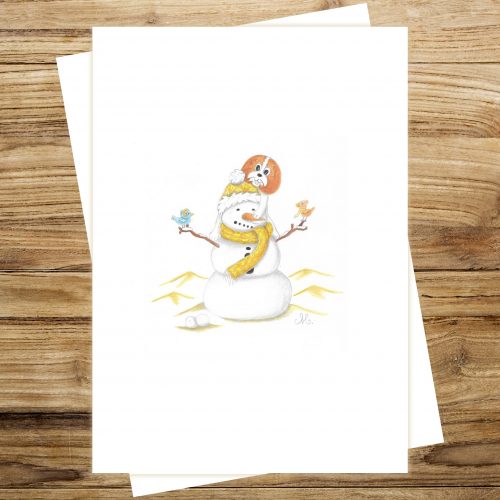 Affiche A4 le bonhomme de neige