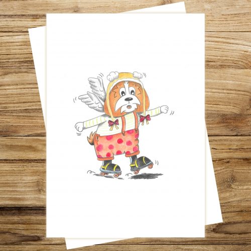Affiche A4 Les patins à roulettes