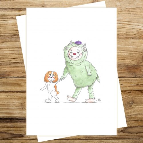 Affiche A4 Le monstre vert