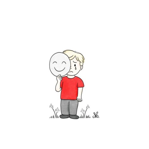 Le masque du sourire - Le poids du silence intérieur