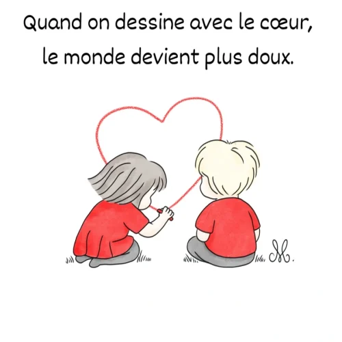 Dessiner avec le coeur