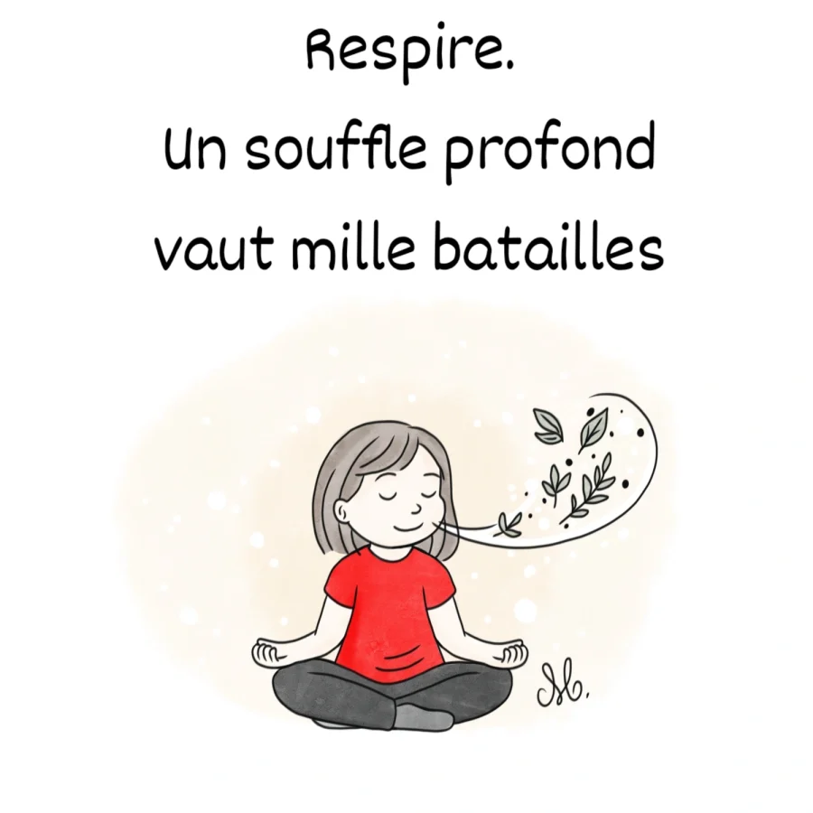 Respire. Un souffle profond vaut mille batailles...
