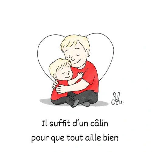 Les bienfaits des câlins pour les enfants atypiques