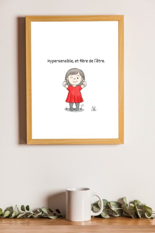 Affiche murale A4 Hypersensible